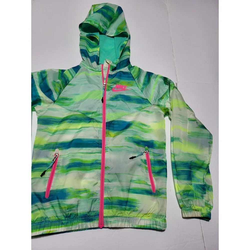 (#19) Nike Windrunner Multicolor Full-Zip Size Youth Medium Lightweight